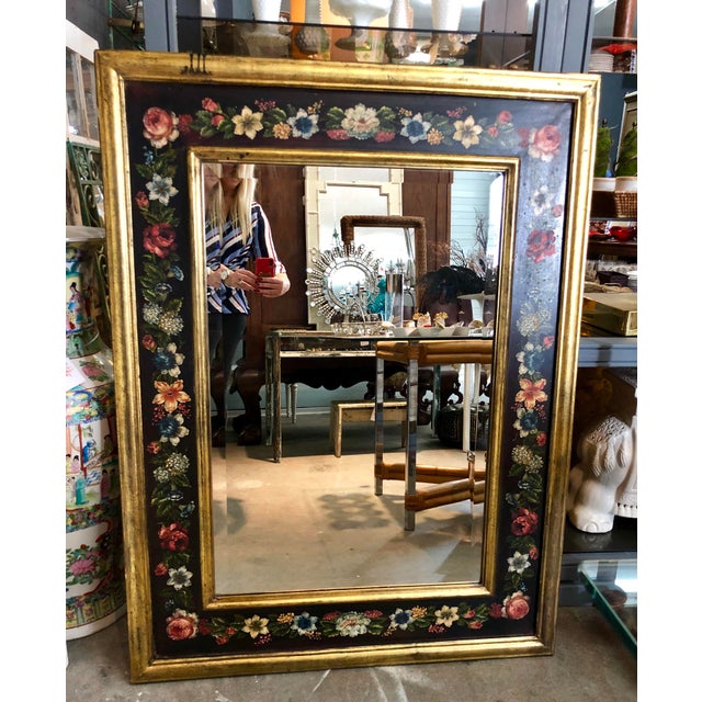 Antique Italian Hand Painted Mirror Chairish