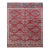 Rug & Kilim’s Distressed Classic Style Rug in Red and Blue Geometric Pattern For Sale