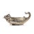 An exquisite milk jug from the famous jewelry house tiffany & co., made in the form of a fish with an elegant handle...