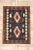 Navy Blue Vintage Persian Shiraz Kilim Rug - 03'00 X 04'01 For Sale - Image 8 of 9