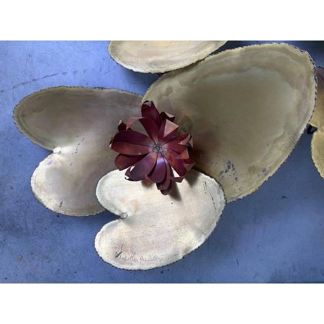 1970s Floral Wall Sculpture by Daniel Dhaeseleer, 1970s For Sale - Image 5 of 10