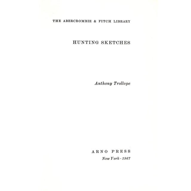 1960s "The Abercrombie & Fitch Library: Hunting Sketches the Pursuit of the Fox" 1967 Trollope, Anthony For Sale - Image 5 of 5