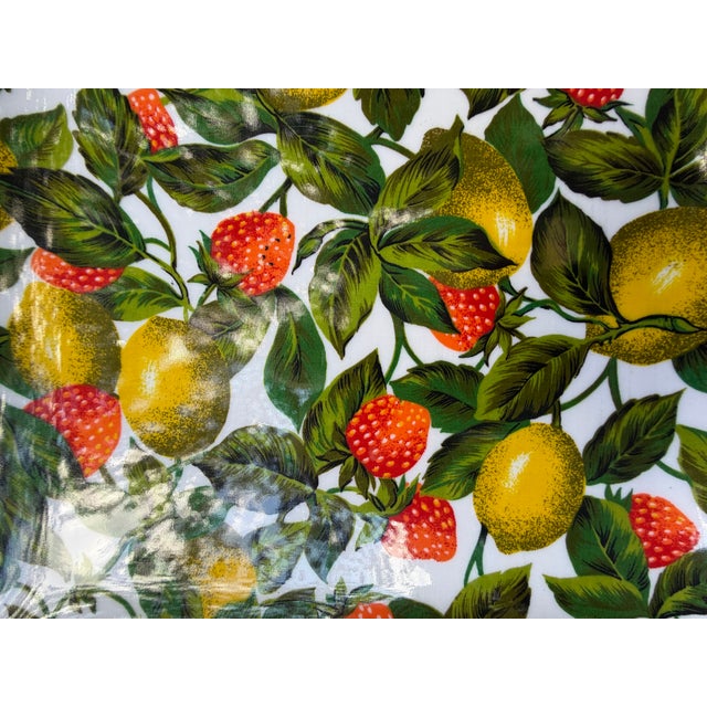 1980s Vintage Italian Molded Plastic Serving Tray For Sale - Image 5 of 8