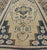 Mid 20th Century Blue and Brown Oushak Vintage Rug From Turkey With Geometric Layered Medallion 5'4'' X 10'0'' For Sale - Image 5 of 8