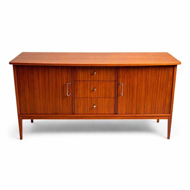 Wood Vintage Sideboard by Peter Hayward for Vanson, 1960s For Sale - Image 7 of 7