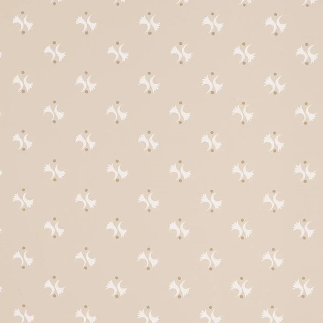 Schumacher Lavigne Wallpaper In Natural For Sale