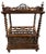 Antique Victorian Burr Walnut English Canterbury Magazine Rack For Sale - Image 4 of 8