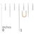 Early 21st Century 10K Yellow Gold 1/10 Cttw Diamond 'U' Initial Stud Earring For Sale - Image 5 of 5
