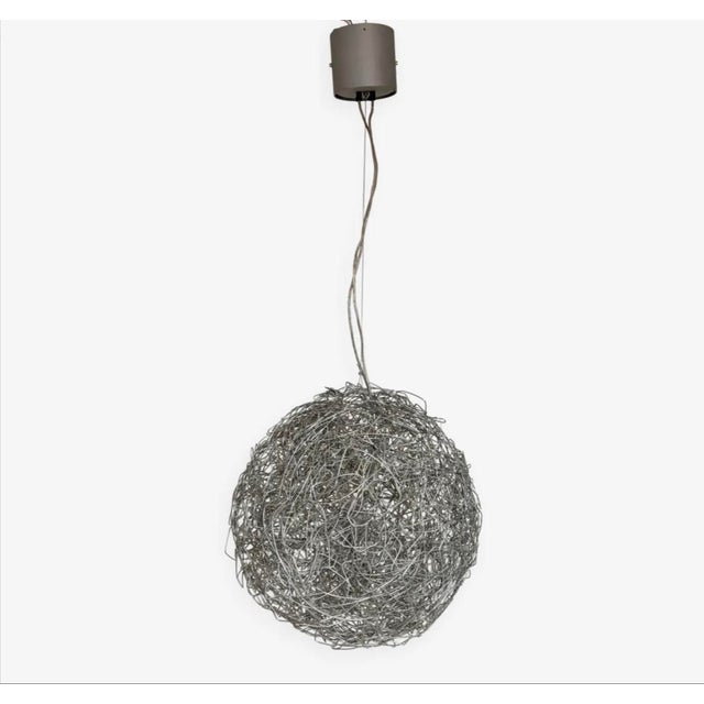 Metal Fil De Fer Suspension by Enzo Catellani for Catellani & Smith, 1990s For Sale - Image 7 of 7