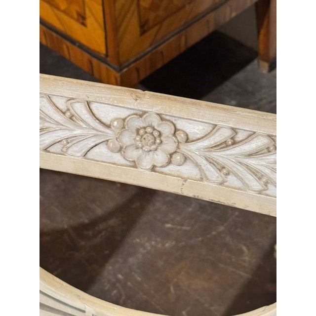 Early 20th Century Pair of Early 20th C. Swedish Painted Side Chairs For Sale - Image 5 of 8