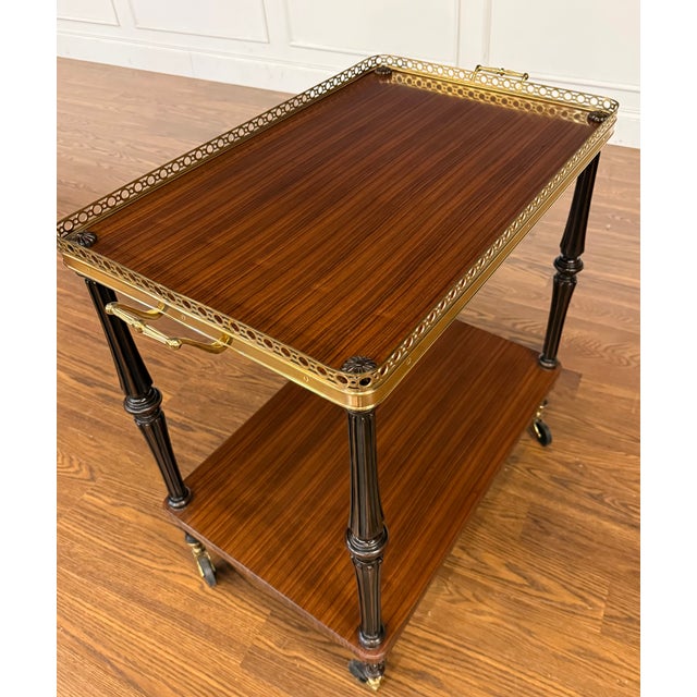 Leighton Hall Furniture Leighton Hall Serving Cart/Trolley - Showroom Sample For Sale - Image 4 of 12