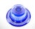 Blue Mid-Century Modern Val Saint Lambert Cobalt Blue Diamond-Cut Crystal Centerpiece For Sale - Image 8 of 12