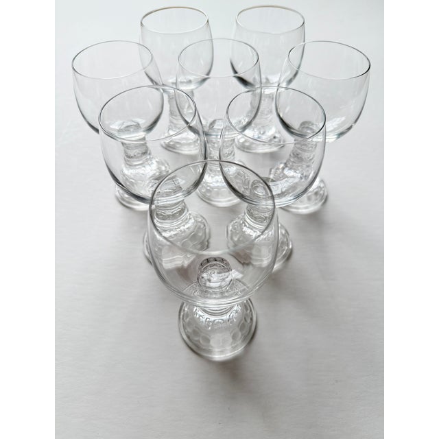 Rosenthal Mid 20th Century Rosenthal Crystal Bacchus Wine Glasses - Set of 8 For Sale - Image 4 of 6