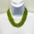 Modern Peridot and Diamond Multi-Strand Necklace in 14k Yellow Gold For Sale - Image 3 of 6