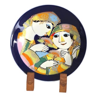 1970s Round Tray Thousand and One Nights Designed by Bjorn Wiinblad for Rosenthal Studio Linie For Sale