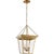 Traditional Chapman & Myers for Visual Comfort Signature Cornice Small Lantern in Hand-Rubbed Antique Brass For Sale - Image 3 of 4