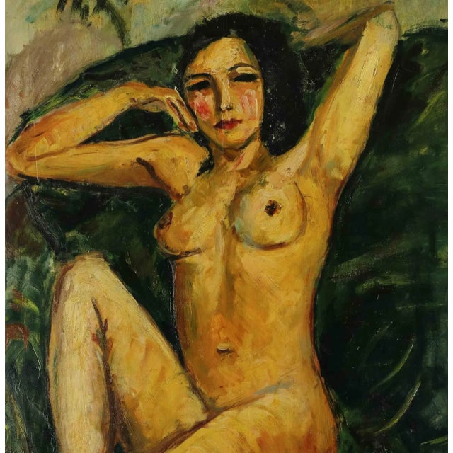 Nude is an original modern artwork realized by Antonio Feltrinelli in 1930s. Mixed colored oil painting on board Not...