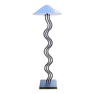 1980’s Post Modern Wave Floor Lamp For Sale