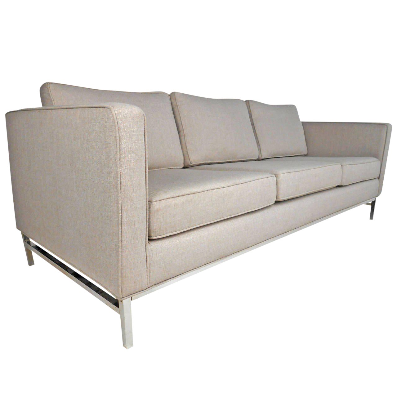 MidCentury Modern Florence Knoll Style Sofa Chairish