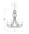 Traditional Niermann Weeks for Visual Comfort Signature Milan Medium Chandelier in Venetian Silver with Crystal For Sale - Image 3 of 3