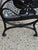 Mid 20th Century Contemporary Art Nouveau Style Cast Aluminum Garden Patio Garden Bench Loveseat For Sale - Image 13 of 15