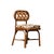 Bridget chair in stained rattan, plywood and hr foam by popus editions. Dimensions: w 48 x d 59 x h 86 cm. Materials:...