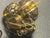 1960s Vogue Retro Mid Century Modern 1960s Pair of Earrings Brutalist Gold Tone With Citrine Ab Crytal, Perfect Condition. For Sale - Image 5 of 6