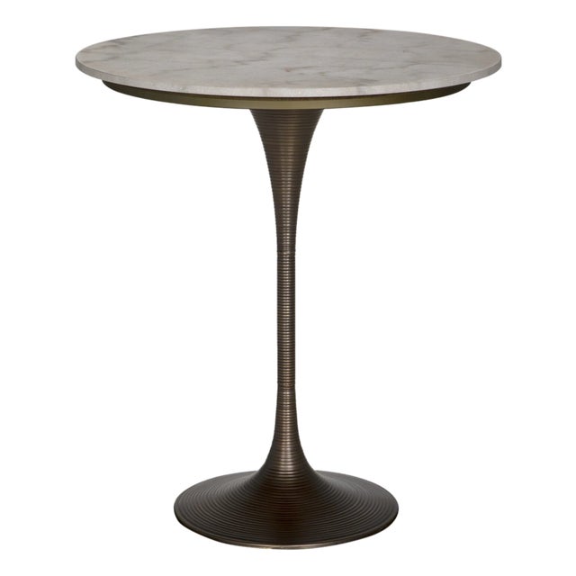 Joni Bar Table, Aged Brass For Sale