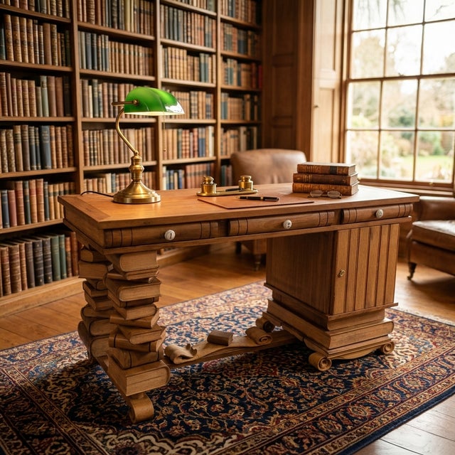 Jean Joly – Unique Artist's Desk with Documented Provenance Jean Joly (1923–2019) Custom-Made / Signed Unique Piece...