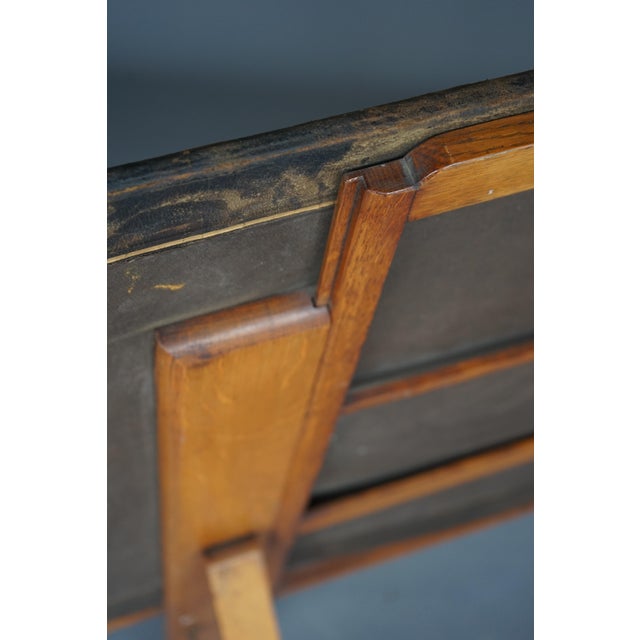 Antique Oak Folio Stand from Bunyard of London, 1890s For Sale - Image 10 of 15