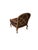 French Louis XV Revival Leather Fauteuil Lounge Chair With Pierced Fretwork Back For Sale - Image 12 of 14