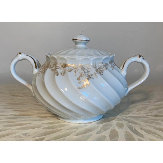 Ceramic 1930s Haviland Limoges Porcelain Ladore Sugar Dish For Sale - Image 7 of 7