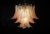 Glass Italian Murano Three-Tier Pink Felci Glass Chandelier- 48 Glasses For Sale - Image 7 of 10