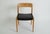 1960s Mid-Century Modern Oak Dining Chair with Black Leather Seat by Niels O. Möller for J. L. Möller, 1960s For Sale - Image 5 of 18