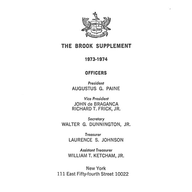 Traditional "Club House of the Brook 1903-1974 Members' Annual" For Sale - Image 3 of 7