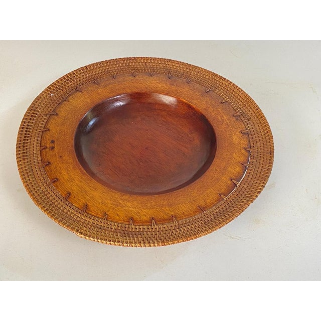 Large Scandinavian Decorative Wooden Plate, 1960s For Sale - Image 14 of 16