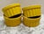 Ceramic Pottery Ceramic Yellow & White Ribbed Ramekins, Set of Four For Sale - Image 7 of 7