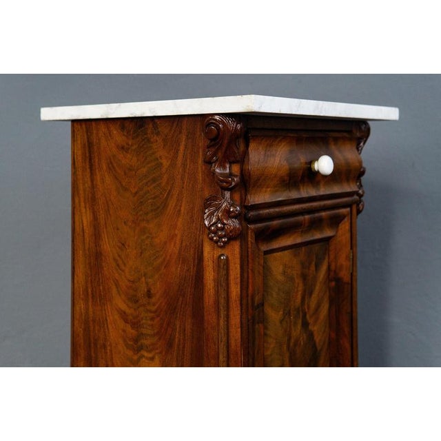 Wood Antique Louis Philippe Nightstand, 1800s For Sale - Image 7 of 18