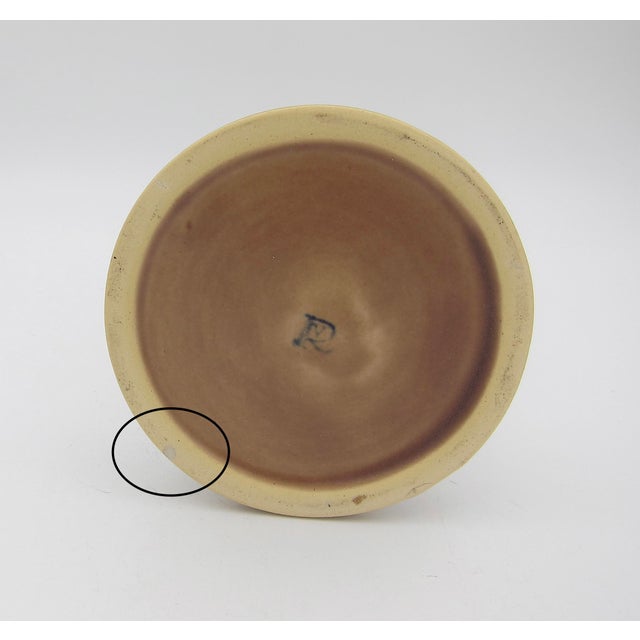 Brown Roseville Florentine Arts and Crafts Candle Holder Pair, 1924 For Sale - Image 8 of 9