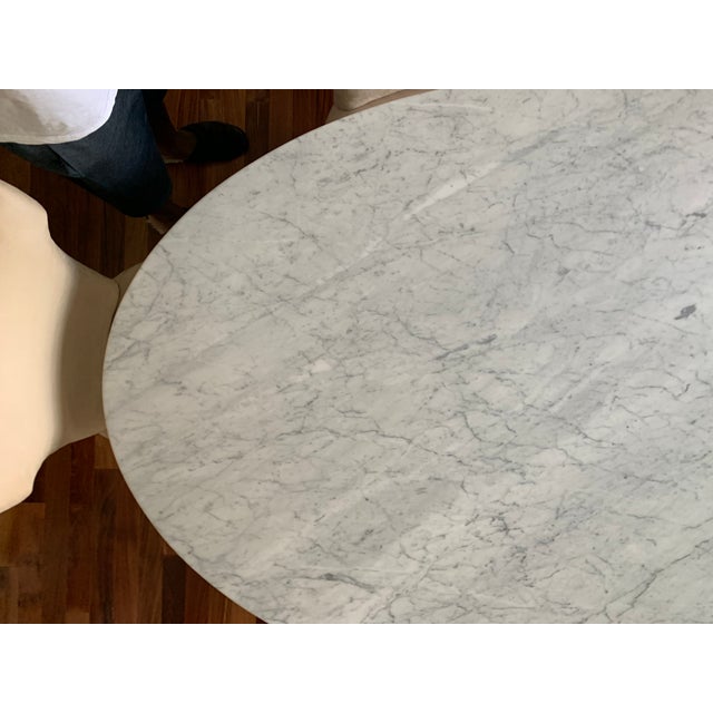 Restoration Hardware Aero Marble Oval Dining Table Chairish