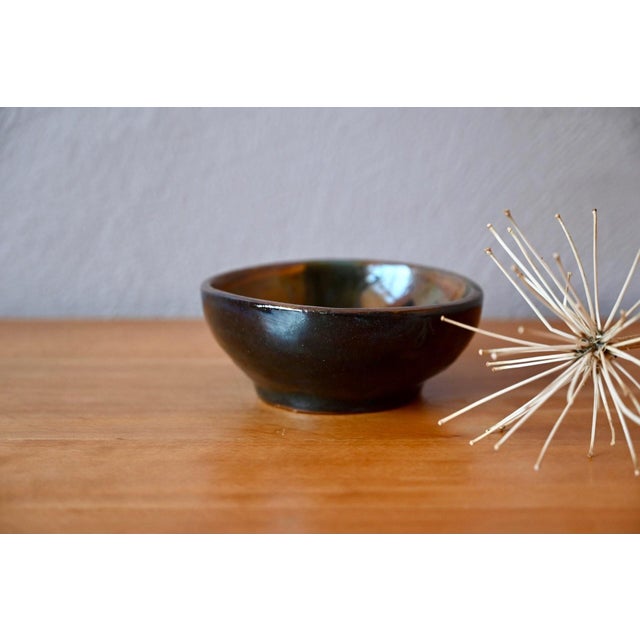 Ceramic Vintage Glazed Stoneware Bowl, 1970s For Sale - Image 7 of 7