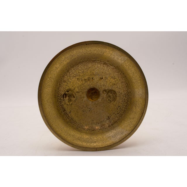 Brass Virginia Metalcrafters Set of 4 Brass Colonial Williamsburg Cw 16-12 Candlesticks For Sale - Image 8 of 8