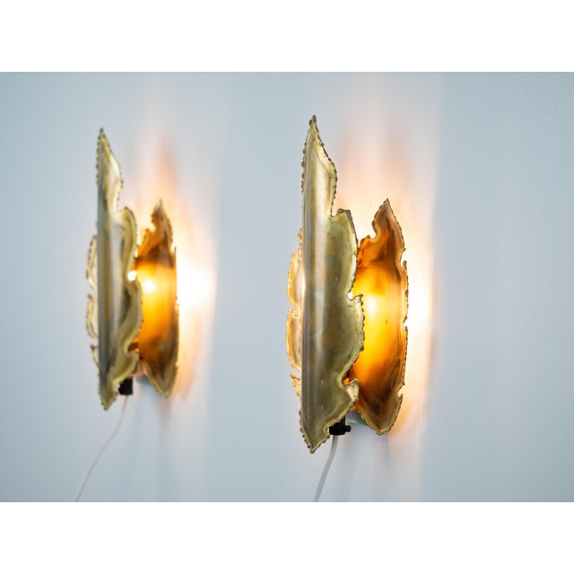 Metal Vintage Danish Wall Lamps by Svend Aage Holm Sørensen for Holm Sørensen & Co., 1960s, Set of 2 For Sale - Image 7 of 8