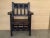 19th Century Spanish Colonial Altar Carved Armchairs with Wood Seat For Sale - Image 16 of 18