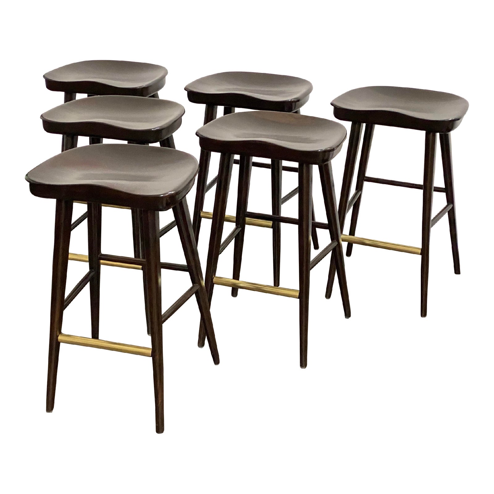 Brownstone Balboa Midnight Counter Stools, Set of Six Chairish