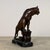 Metal Bronze Mountain Lion (Puma) Sculpture on Marble – Big Cat Statue – 17” H For Sale - Image 7 of 10