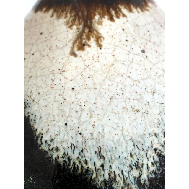 Japanese Ceramic Sake Bottle Chosen Karatsu Ware For Sale - Image 9 of 12