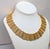 Vintage Signed Napier Goldtone Interlocking Link Wide Collar Necklace For Sale - Image 9 of 10