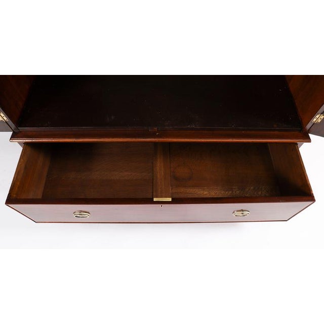 Antique English George III Revival Flame Mahogany Wardrobe, 1880 For Sale - Image 14 of 18