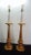 Italian Style Gold Gilt Metal Candlestick Style Lamps - a Pair For Sale In Philadelphia - Image 6 of 6